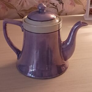 Sale! Elegant Vintage Shofu Japanese Lusterware Purple Teapot